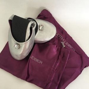 NIB-Judith Leiber by Footzyfolds Foldable Flats
